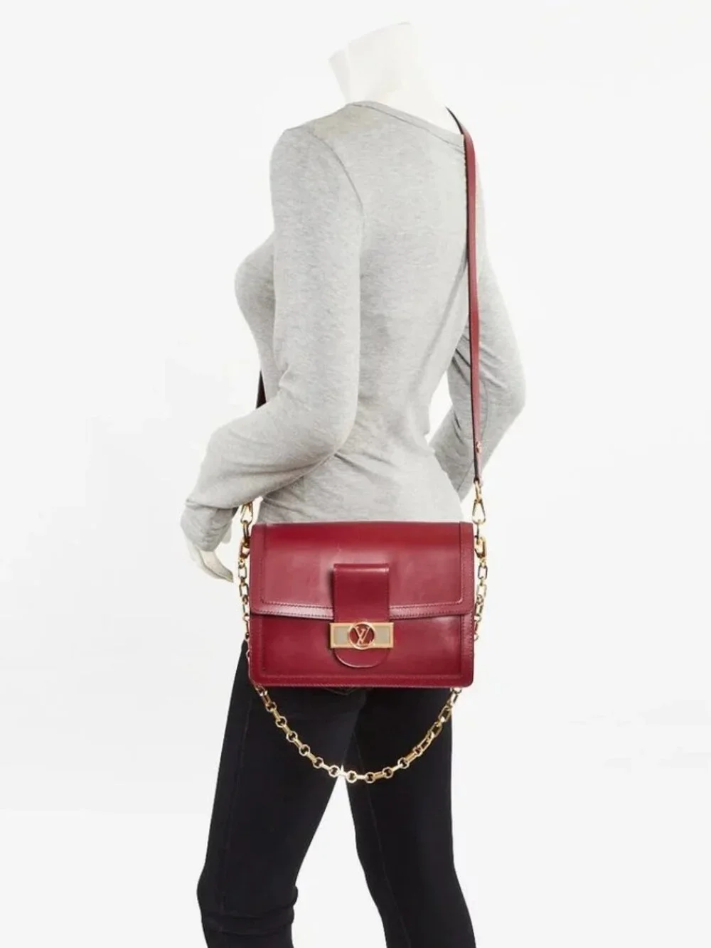 Louis Vuitton Cherry Berry Leather Dauphine MM Bag